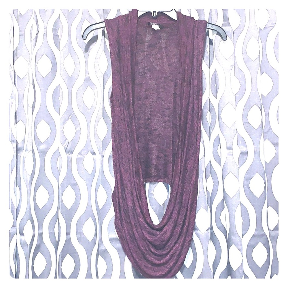 Draping sweater vest
